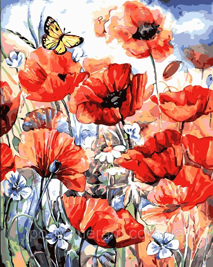 Flower & Woman Paint By Numbers Kit